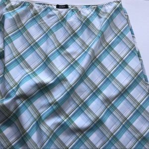 Vintage J.Crew Plaid Silk Skirt